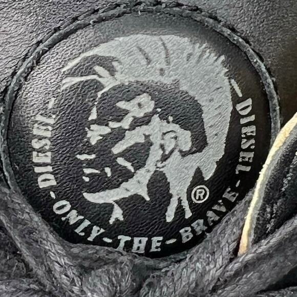 Diesel Men’s Zip Round S Nentish Black Leather High Top Sneaker Size US 13 - Picture 12 of 12